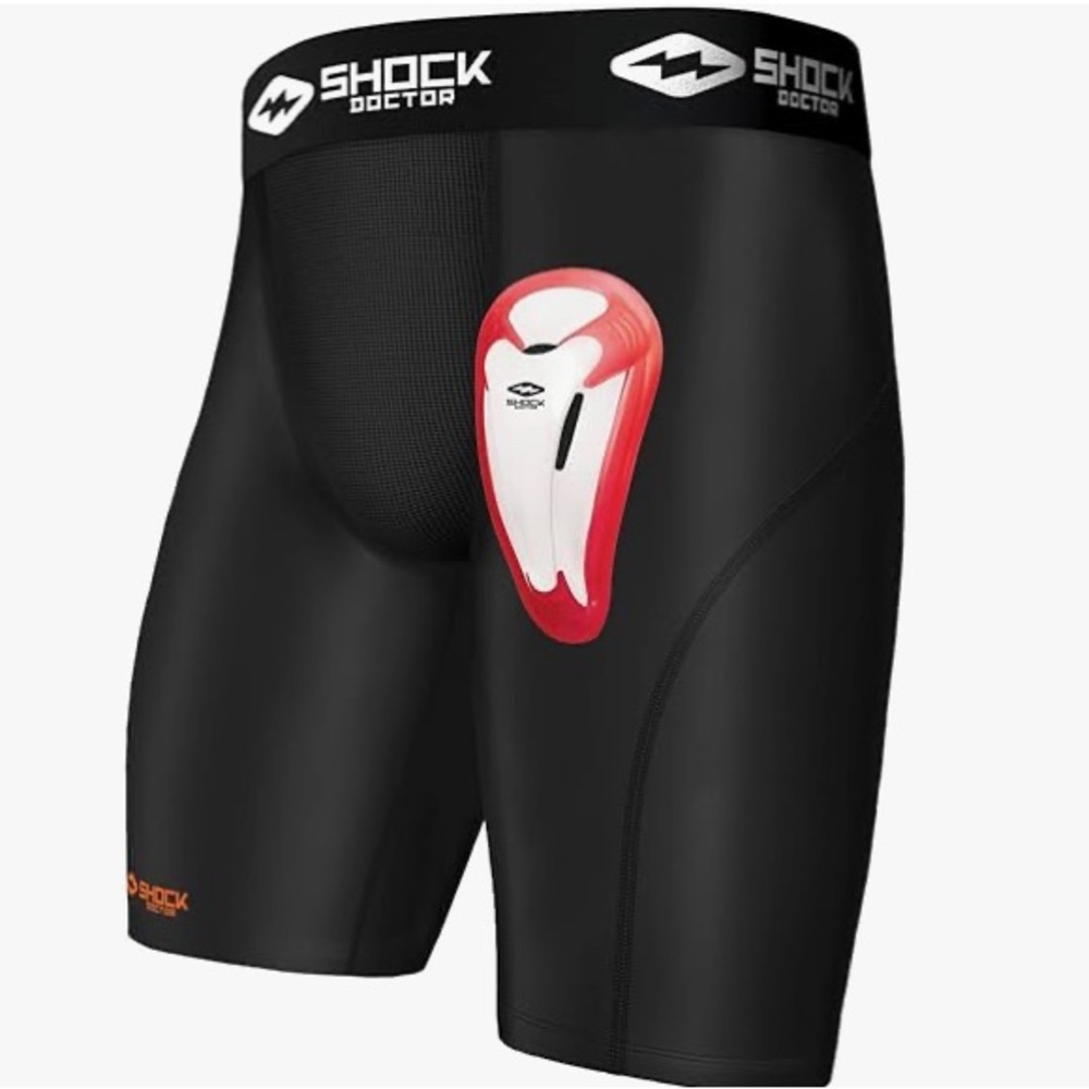NWOT Shock Doctor Compression Shorts with Protective Bio-Flex Cup Sz Small